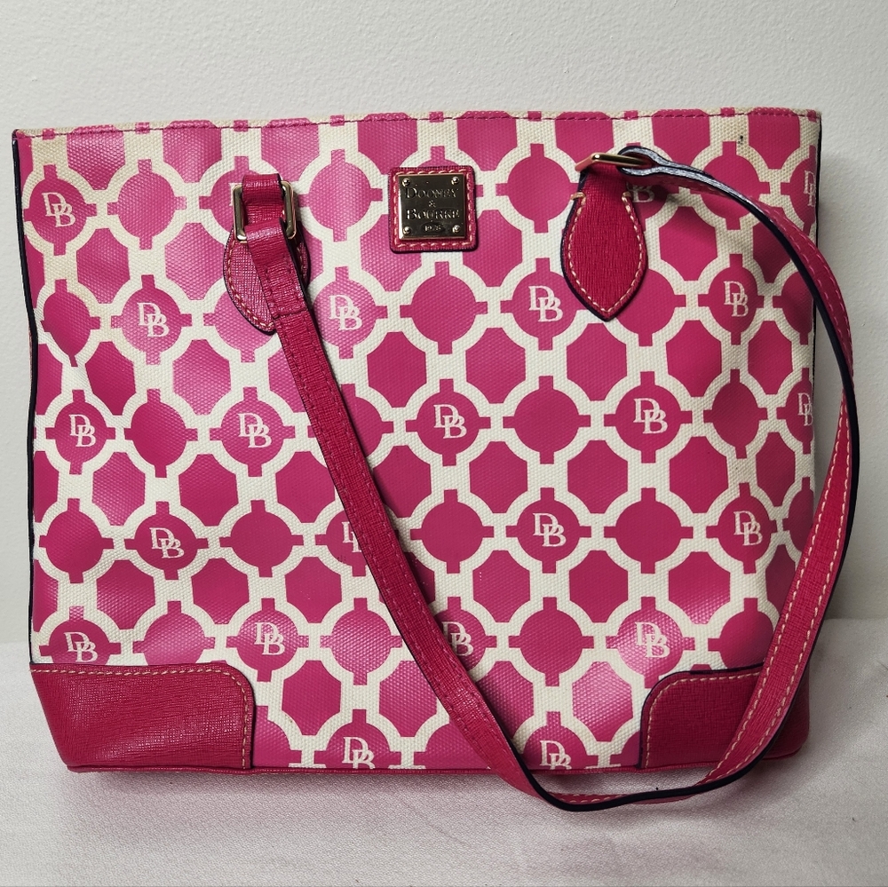 Dooney‎ And Bourke Sanibel Richmond Shopper Bag Hot Pink